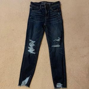 American eagle blue jegging